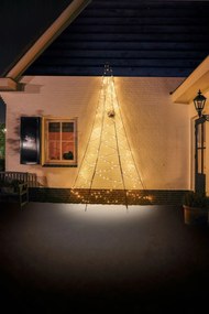 Fairybell verlichte muurkerstboom - 400 cm - 240 warm witte ledlampjes