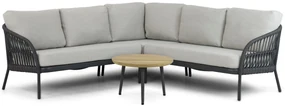 Hoek loungeset 5 personen Aluminium/rope Grijs  Coco Puerto/Montana