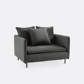 XL fauteuil in fluweel, Ivete