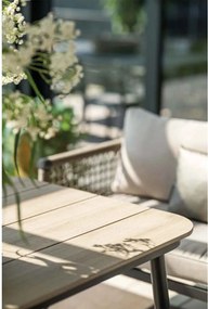 Garden Impressions Lagan lounge dining tafel 160x90 cm - light teak vironwood