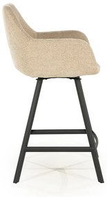 By-Boo Bliss Draaibare Barkruk Stof Taupe