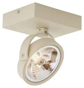 Moderne plafondSpot / Opbouwspot / Plafondspot beige G9 rond draai- en kantelbaar - Go Modern G9 Binnenverlichting Lamp