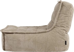Dolce Zitzak Stoel Cord Lounger - Stone
