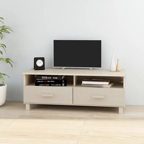 vidaXL Tv-meubel 106x40x40 cm massief grenenhout honingbruin