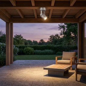Beamer Plafond- & Wandspot Zilver met LED