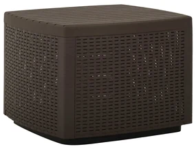 vidaXL Tuintafel 53x53x40 cm kunststof mokkakleurig