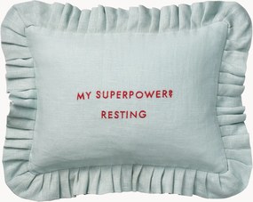 Handgemaakte katoenen kussenhoes Quote