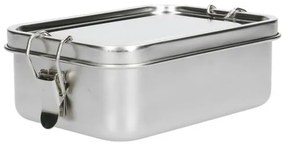 Lunchbox met siliconen ring, RVS, 850 ml