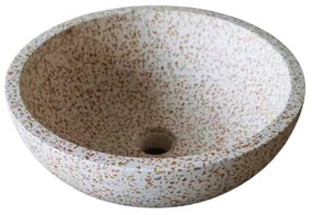 Differnz Lauren waskom 40cm terrazzo bruin/beige