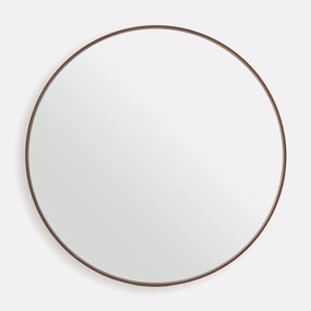 Ronde spiegel fineer notenhoutØ120 cm, Alaria