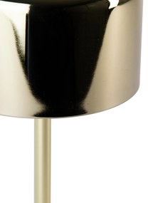 LED Moderne tafellamp met dimmer messing oplaadbaar - Poppie Modern rond Binnenverlichting Lamp