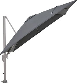 Garden Impressions Hawaii Deluxe zweefparasol 300x300 cm – antraciet doek – frame taupe
