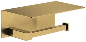 Plieger Altea toiletrolhouder met plateau geborsteld goud