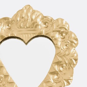 Wanddecoratie spiegel  ex-voto in messing, Strakaza