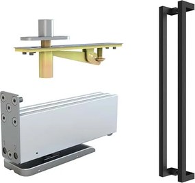 Stalen taatsdeur - Loft wit - 3 vaks helder glas - 93 x 231,5 cm