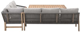 Garden Impressions Alora lounge dining set 3-delig rechts - grey sand