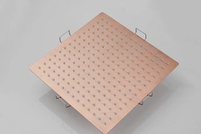Saniclear Plus inbouw regendouche met inbouw douchekop 30x30cm geborsteld koper