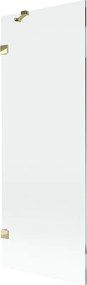 Mexen Lunar badwand 1-vleugelig 70 x 150 cm, transparant, goud - 897-070-000-50-00