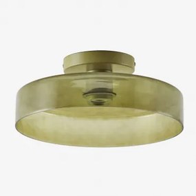 Jaxal Glazen Badkamerplafondlamp Cactus Groen & Ø35 Cm - Sklum