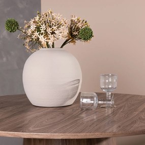 Ronde Eettafel Met Ronde Voet Naturel - 120 X 120cm.