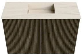 Mondiaz Joya DLux 60cm toiletmeubel shadow met wastafel faye midden 1 kraangat meli
