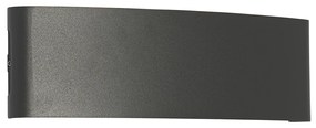 Buiten wandlamp donkergrijs incl. LED 10-lichts IP54 - Silly