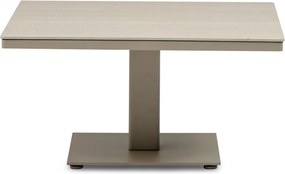 Tuintafel   90 x 90 cm  Zand/Beige   Tivano in hoogte verstelbare