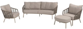 Puglia stoel bank loungeset 4 delig organic latte Taste 4SO