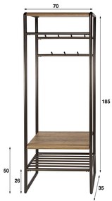 Garderobemeubel Met Hangrek En Plank
