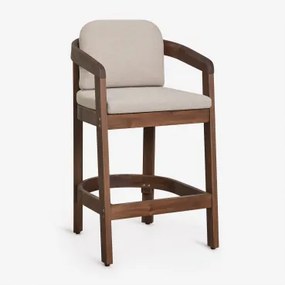 Verpakking Van 2 Uleno Acaciahouten Hoge Krukken Donker Acaciabruin & ↑65 Cm - Sklum