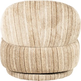 Retro Stoffen Fauteuil Bruin