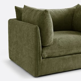 XL fauteuil Malo in getextureerd fluweel