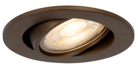Smart inbouwspot donkerbrons kantelbaar incl. Wifi GU10 50mm - Cisco