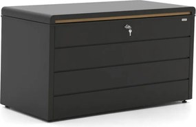 Tuin opbergbox Kees Smit | Waterdicht | Kussenbox | Staal | Grijs - Antraciet | 134x62cm | Kees Smit Tuinmeubelen