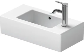 Duravit Vero fontein 50x25 cm met overloop kraangat kan links of rechts wit 0703500000
