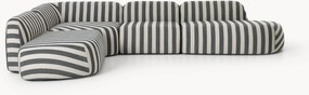XL modulaire gestreepte hoekbank Wolke