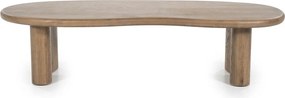 Organische Salontafel Bruin Eiken - 140 X 60cm.