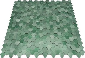 Zelfklevende Mozaïektegels Metaal | Driepas 3D Donkergroen | 30,5×29,6 cm | Keuken, Bad &amp; WC