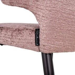 Richmond Interiors Taylor Luxe Eetkamerstoel Roze Fusion Stof