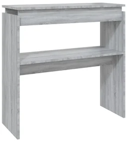 vidaXL Wandtafel 80x30x80 cm bewerkt hout grijs sonoma eikenkleurig