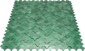 Zelfklevende Mozaïektegels Metaal | Visschub Donkergroen | 28,8×29,8 cm | Keuken, Bad &amp; WC