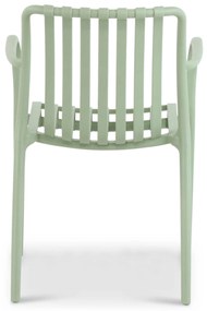 Tuinset 6 personen 210 cm Kunststof Groen Domani Furniture Vento/Weston