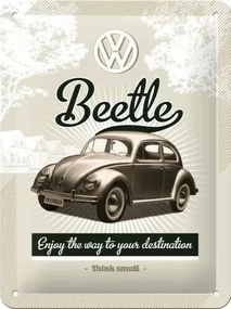 Metalen bord Volkswagen VW - Beetle Retro, (15 x 20 cm)