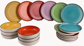 Modern servies, voor 6 personen, 18-delig