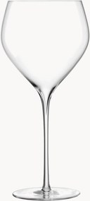 Mondgeblazen rode wijnglazen Savoy, 2-delig