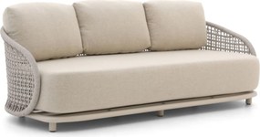 + 15% kassakorting | Loungebank Tuin Manifesto | Aluminium | 3 personen | Tuinbank Beige | 226cm | Incl. kussens | Kees Smit Tuinmeubelen
