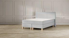 Emma Deluxe Storage Boxspring 140x200 - Lichtgrijs