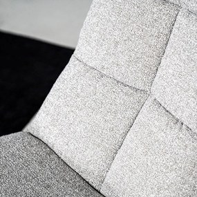 Eleonora Marcus Fauteuil Met Hocker Lichtgrijs Boucle