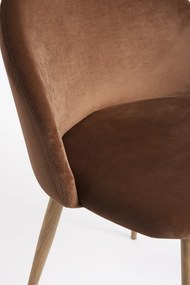 Set 4 fluwelen Vint Stoelen