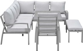 Garden Impressions Cameron lounge dining set 5-delig rechts - taupe